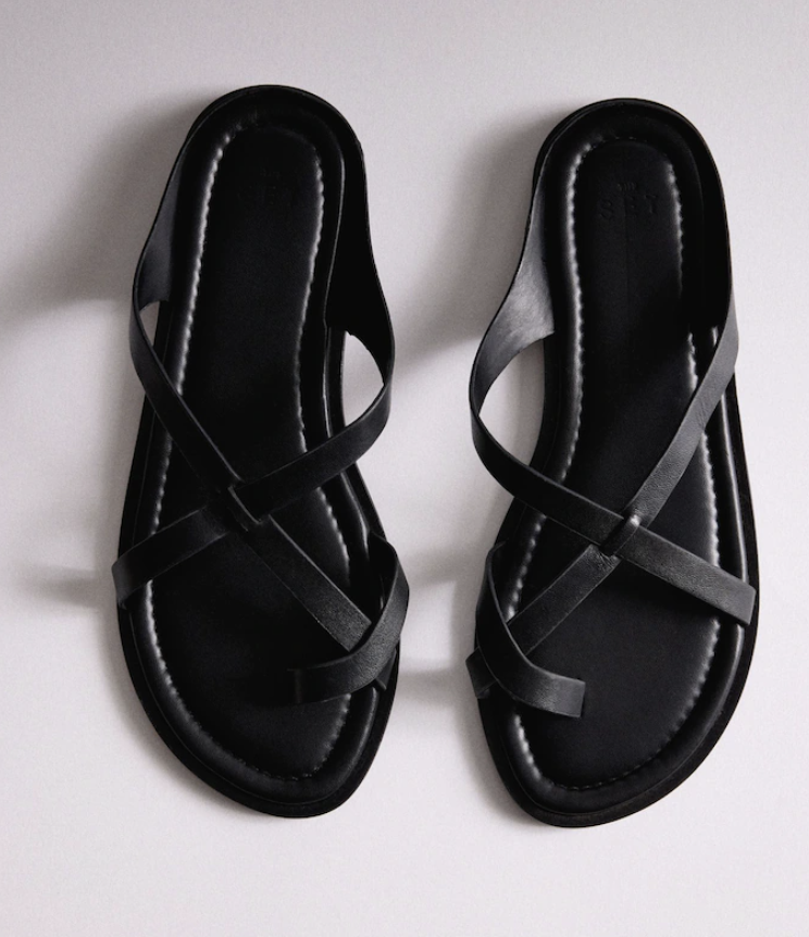 The Set, Toe Loop Strappy Sandals