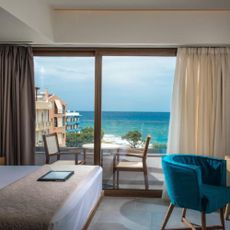 Photo of hotel room in Greece with sea view