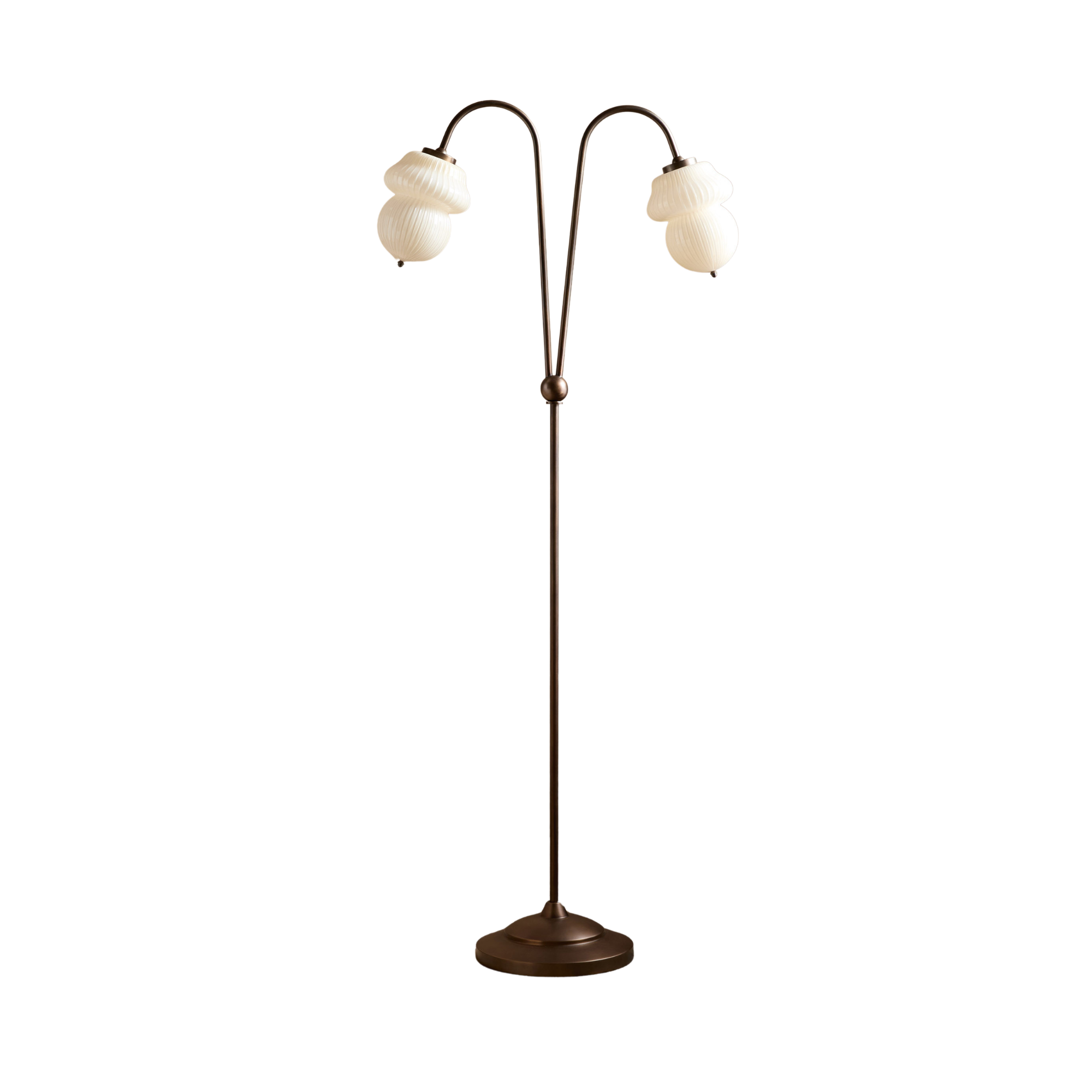 brass floor lamp