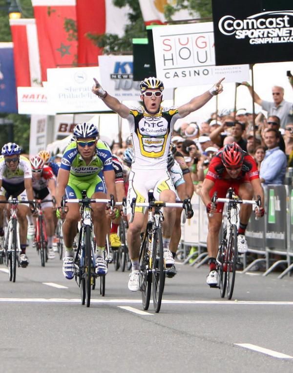 Australian Matt Goss (HTC-Columbia) takes the well deserved win.