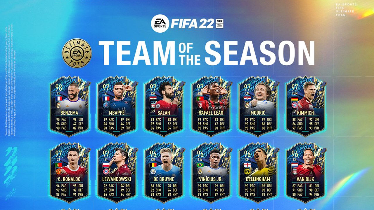 Os 80 jogadores nomeados para a TOTY do FIFA 22