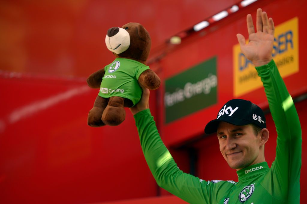 Michal Kwiatkowski (Team Sky) leads the points classification