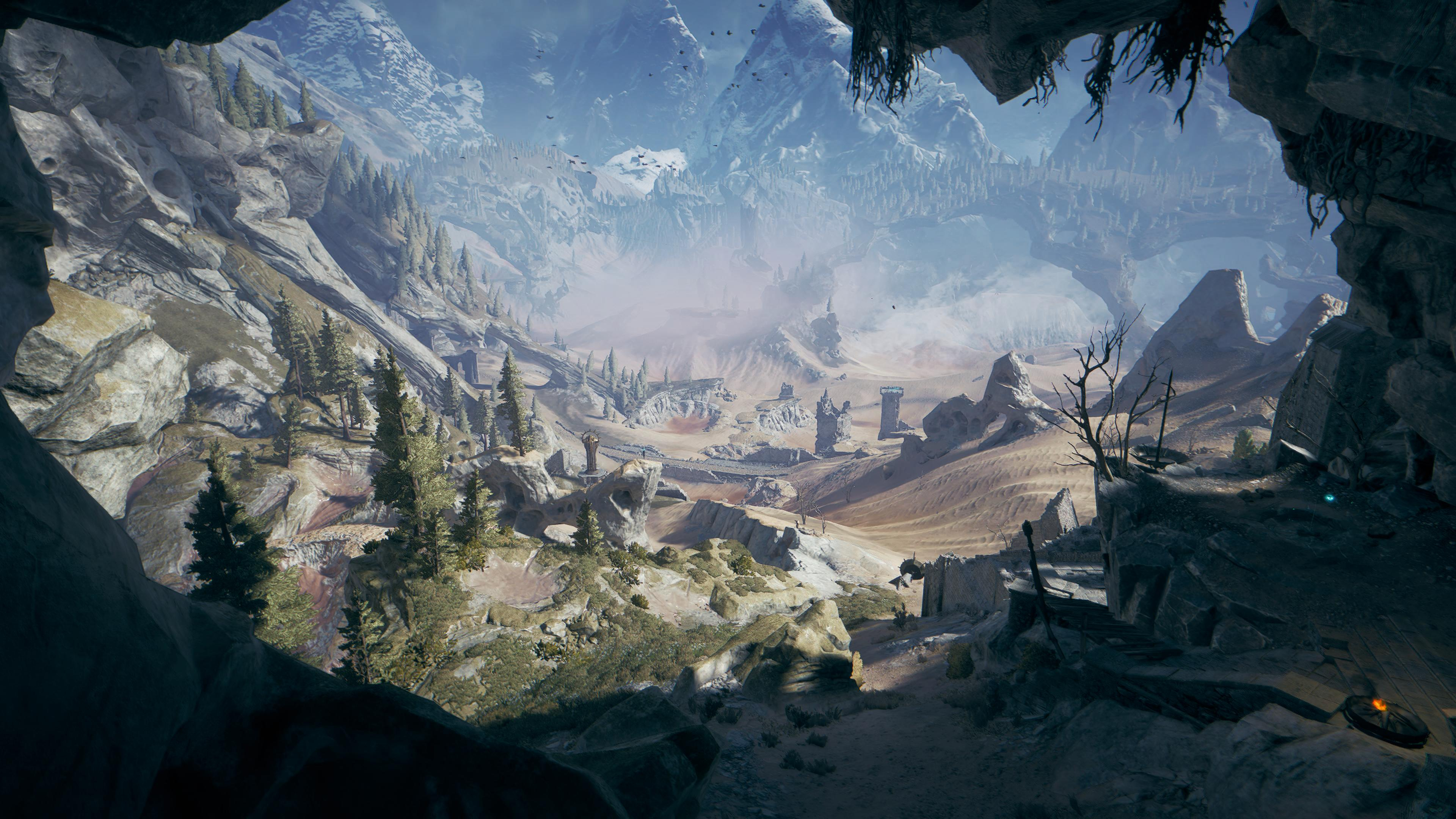 A landscape vista from Atlas Fallen