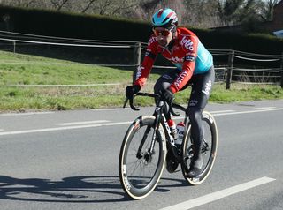 Victor Campenaerts racing during Le Samyn