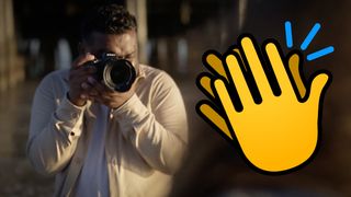 A "clapping" emoji over a still from the Nikon Z6 III teaser video