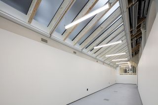 royal academy schools new studio space with glulam ceiling