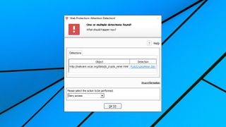 Menace Web bloquée