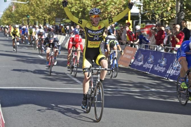Jesse Kerrison (BudgetForklifts) sows up stage three at the Adelaide Tour