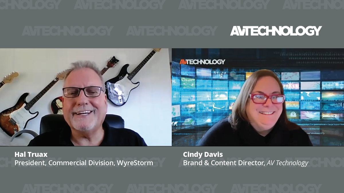 AV Technology’s brand and content director, Cindy Davis, has a candid interview with Hal Truax, the newly appointed president of the Commercial Division at WyreStorm.