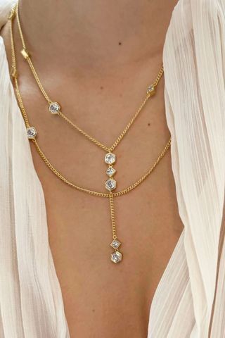 Morgane Bezel Strand Necklace