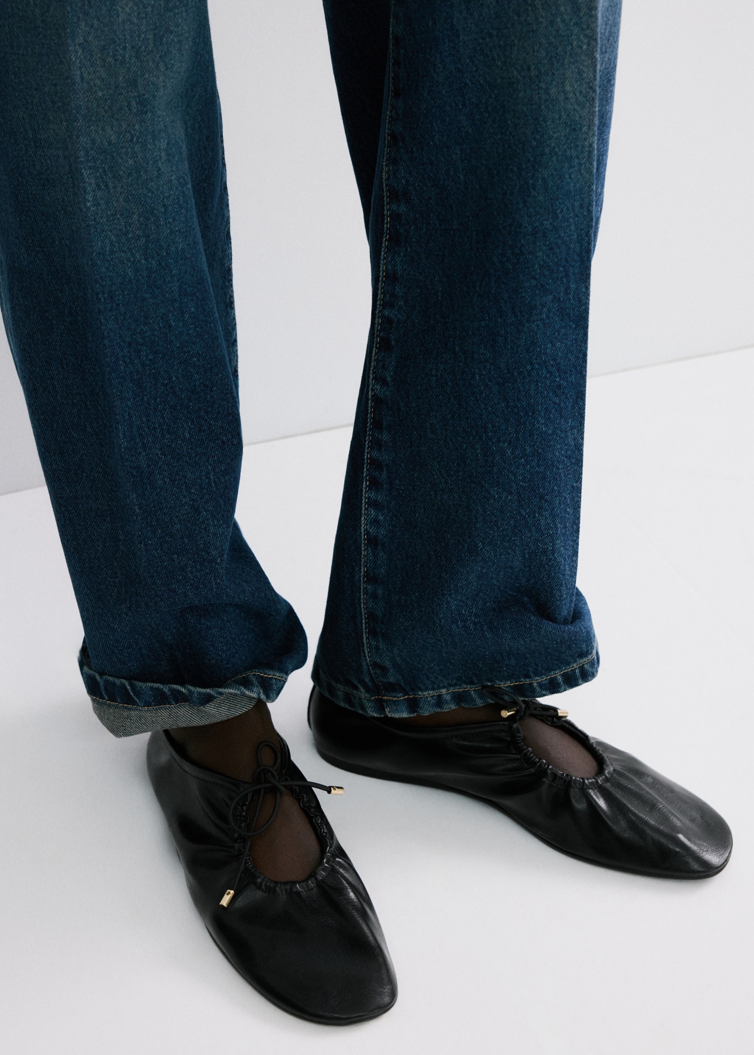 Ruched Shoes With Bow - Women | Mango United Kingdom