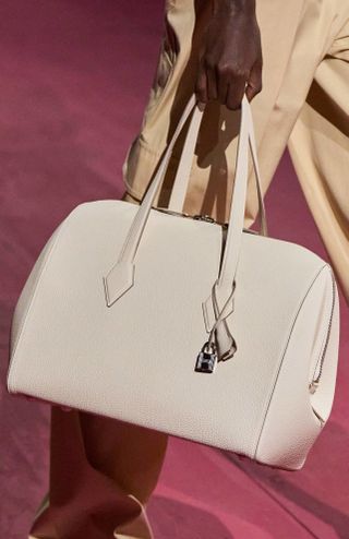 detail image of a handbag on the Hermes spring/summer 2025 runway