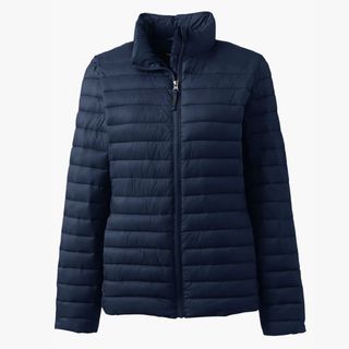 Navy puffer coat