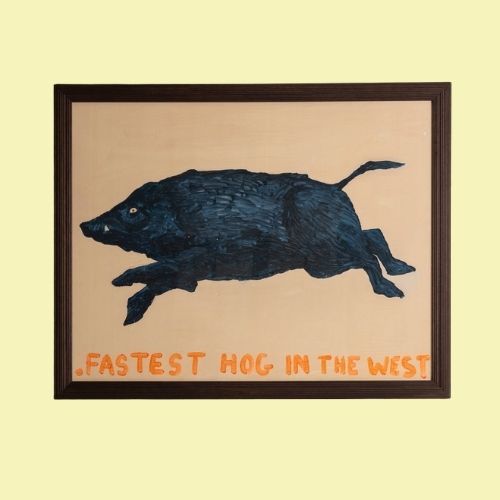 "Fastest Hog in the West" Framed Print