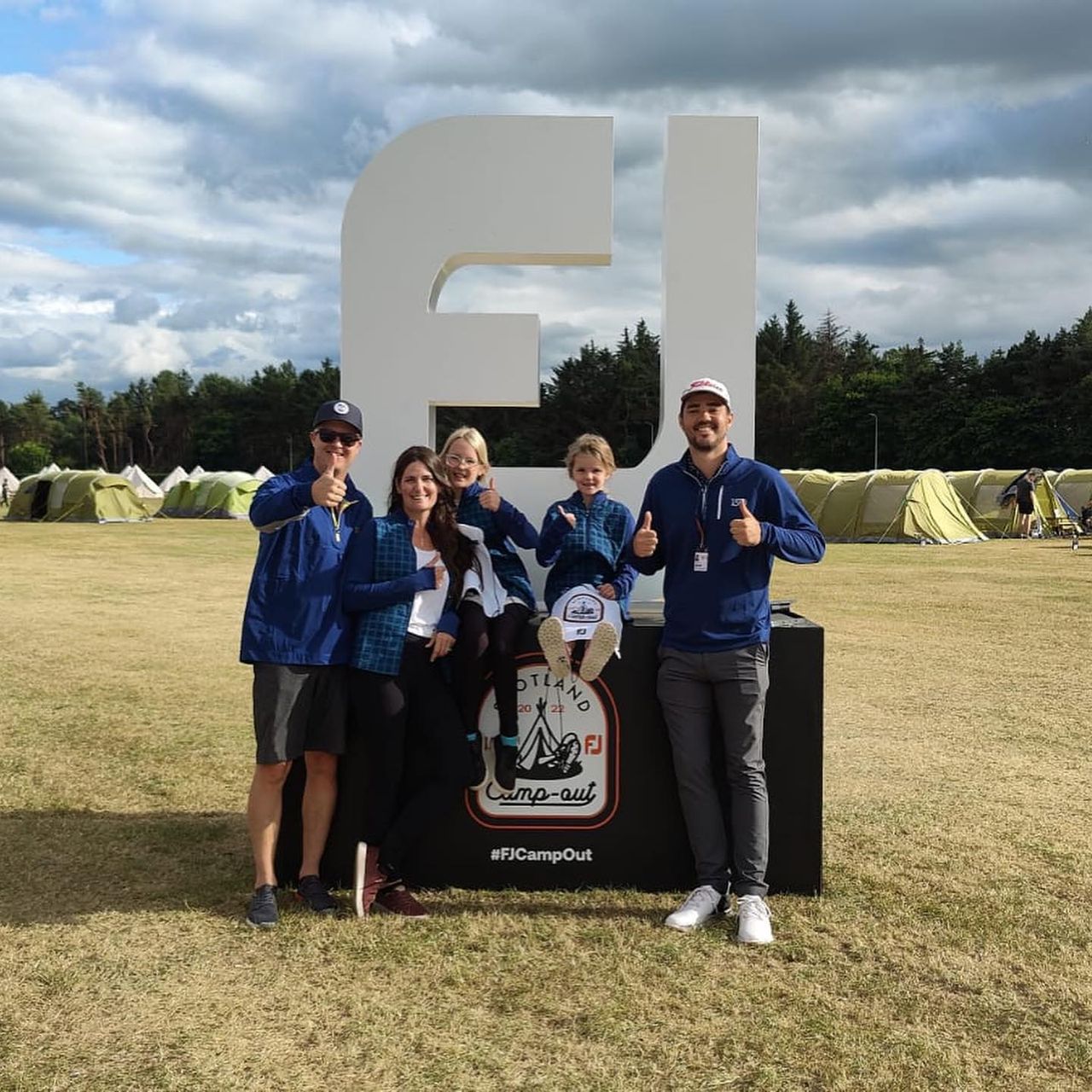 Family staying at The Open Camping Village