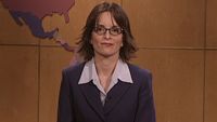 Tina Fey during her first Weekend Update on Saturday Night Live in 2000.