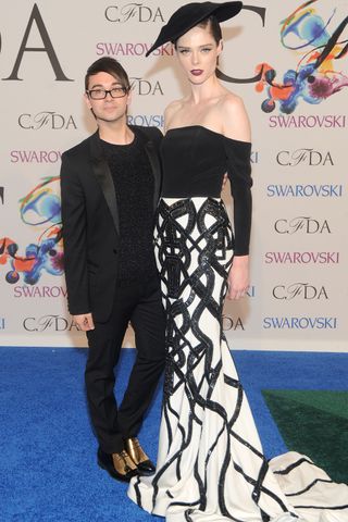 Christian Siriano and Coco Rocha At The CFDA Fashion Awards 2014
