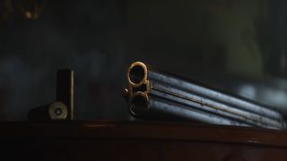 A screenshot of a shotgun in the trailer for the new game, Mafia: The Old Country.