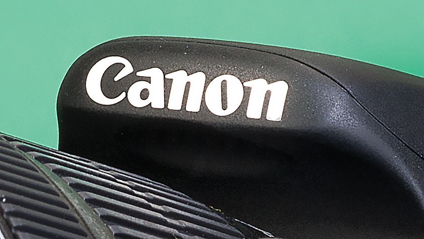 Canon logo on camera