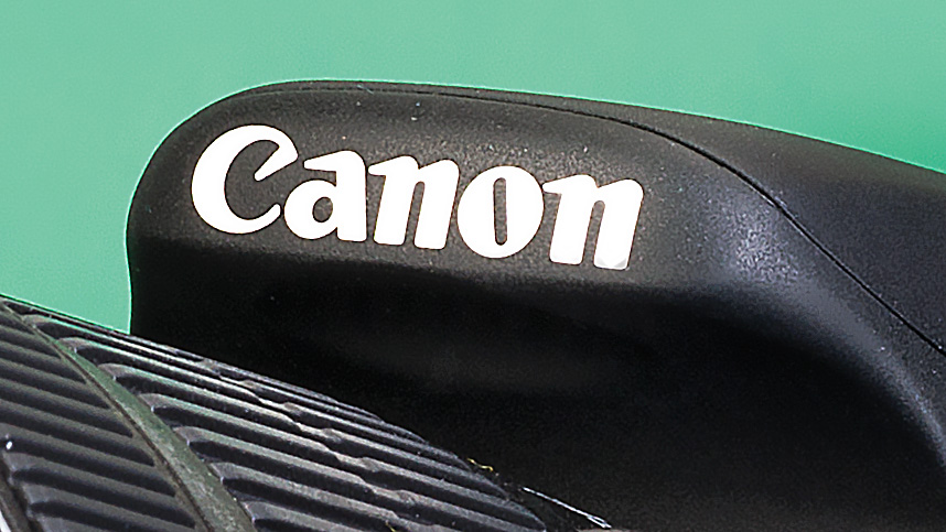 Canon logo on camera