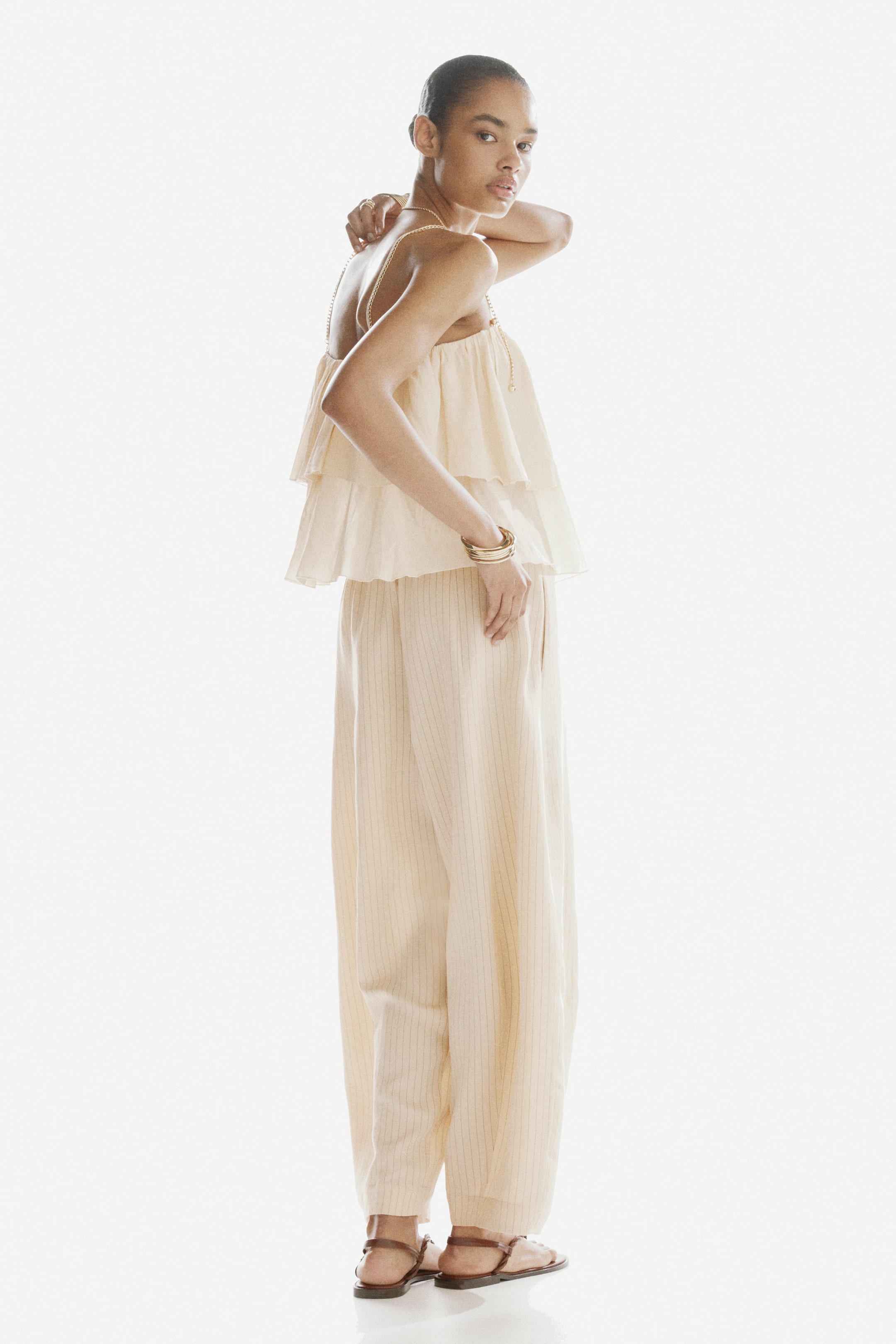 Modal-Blend Barrel Trousers