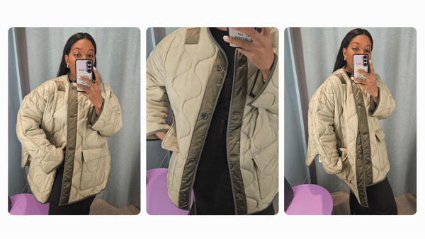 spring jacket try on