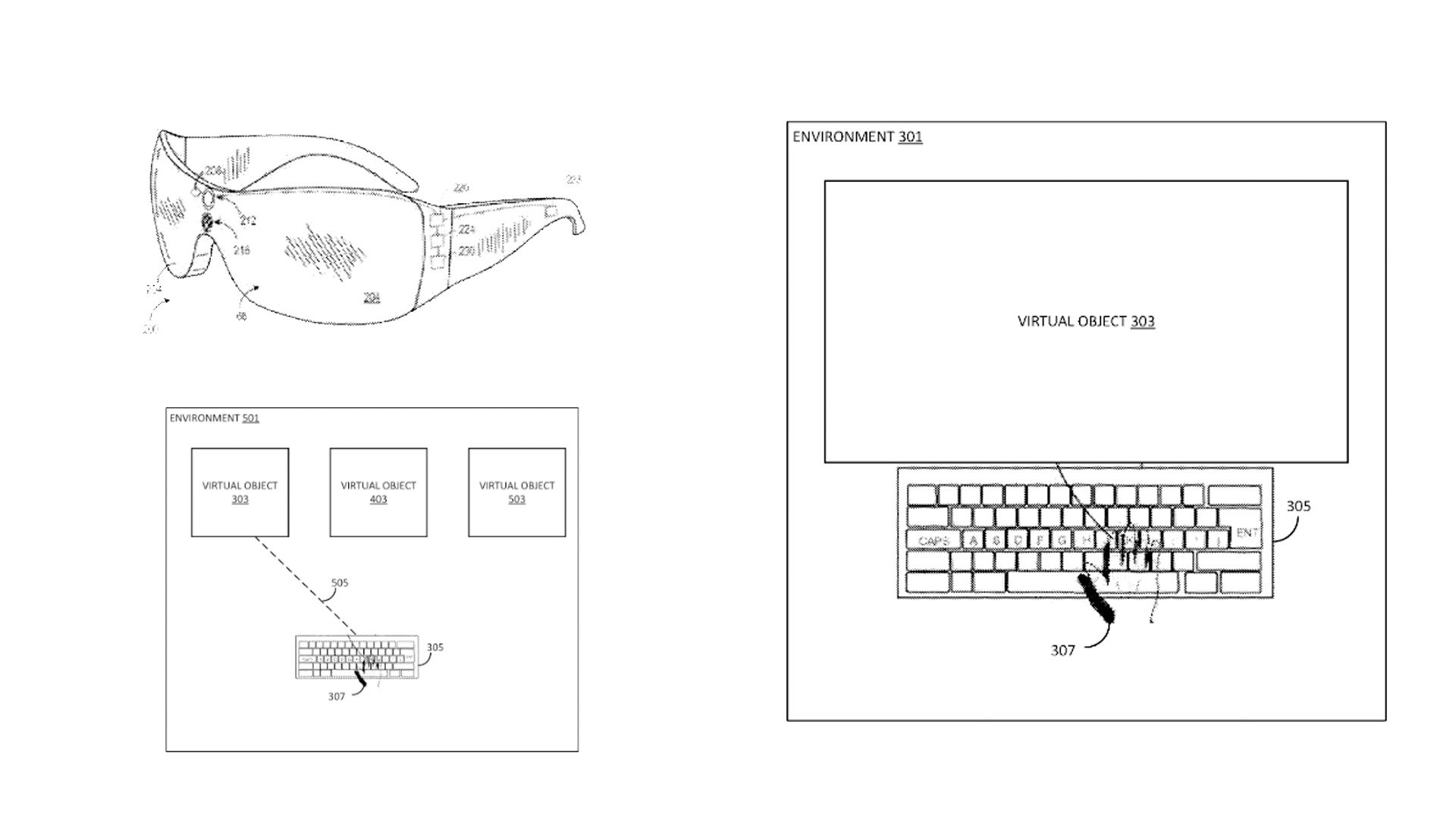 Patente de HoloLens para teclados virtuales