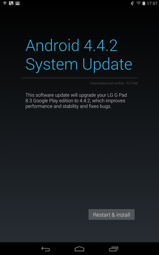 LG G Pad 8.3 GPe update