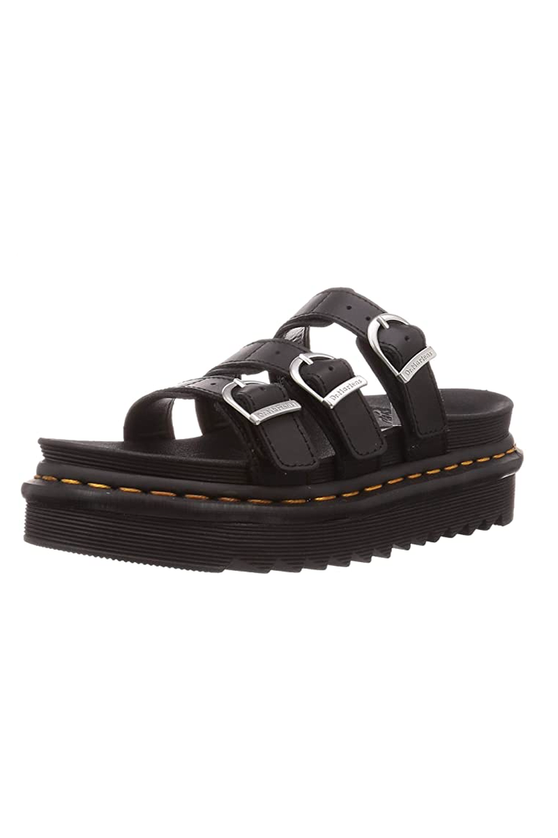 Slide Sandal Black Hydro Leather 