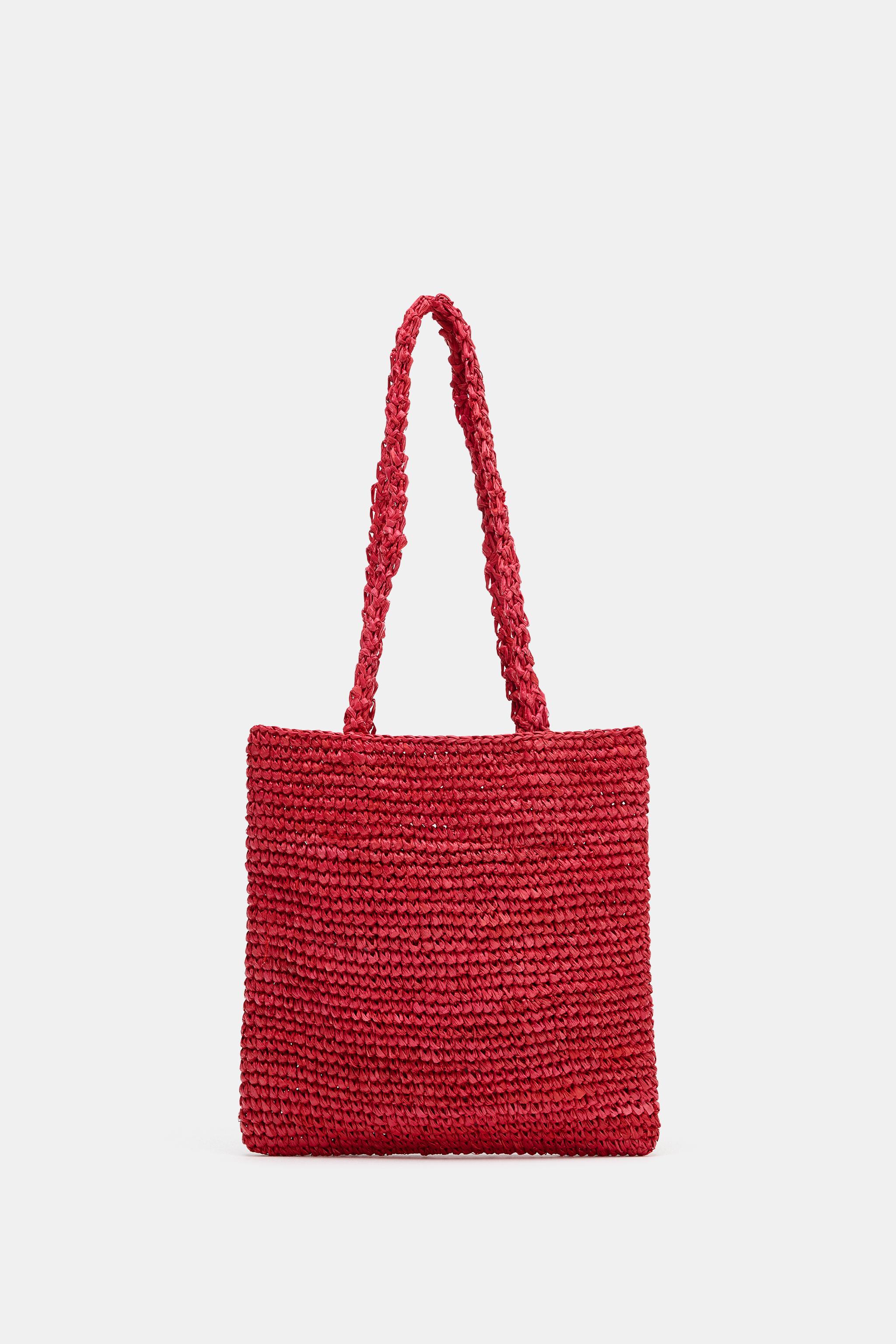 Raffia Mini Shopper Bag