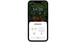 AirPods Pro showing as charging in iOS 16
