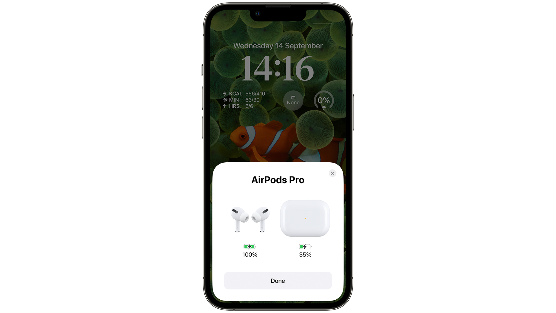 AirPods Pro show as charging in iOS 16