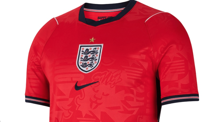 England away team football shirt