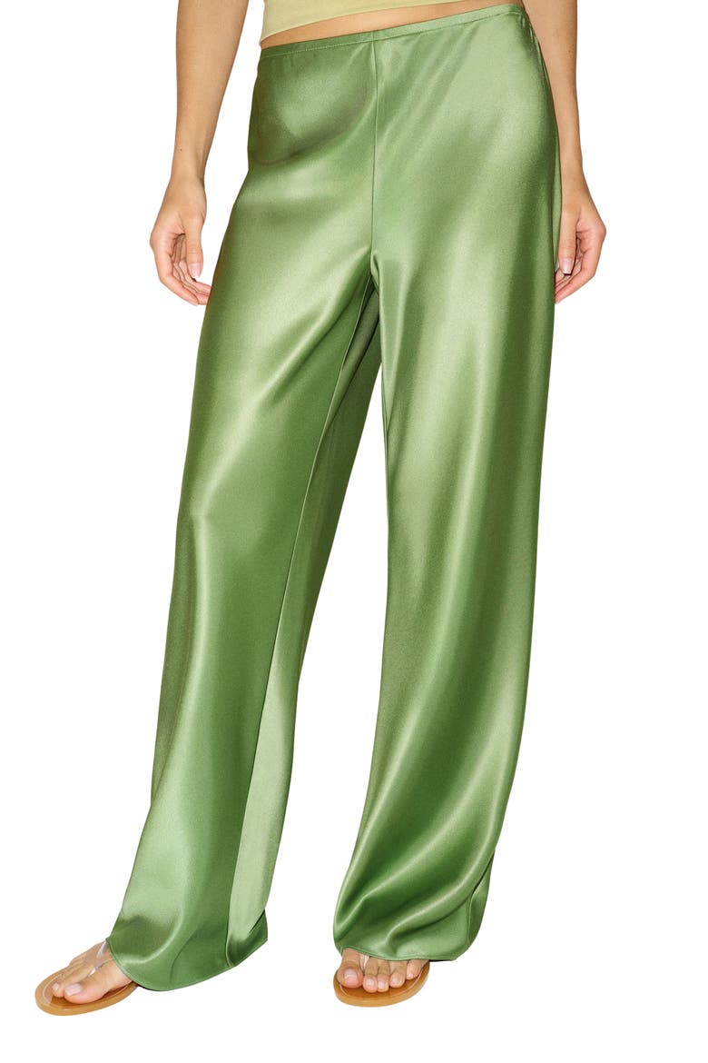 Gale High Waist Satin Pants