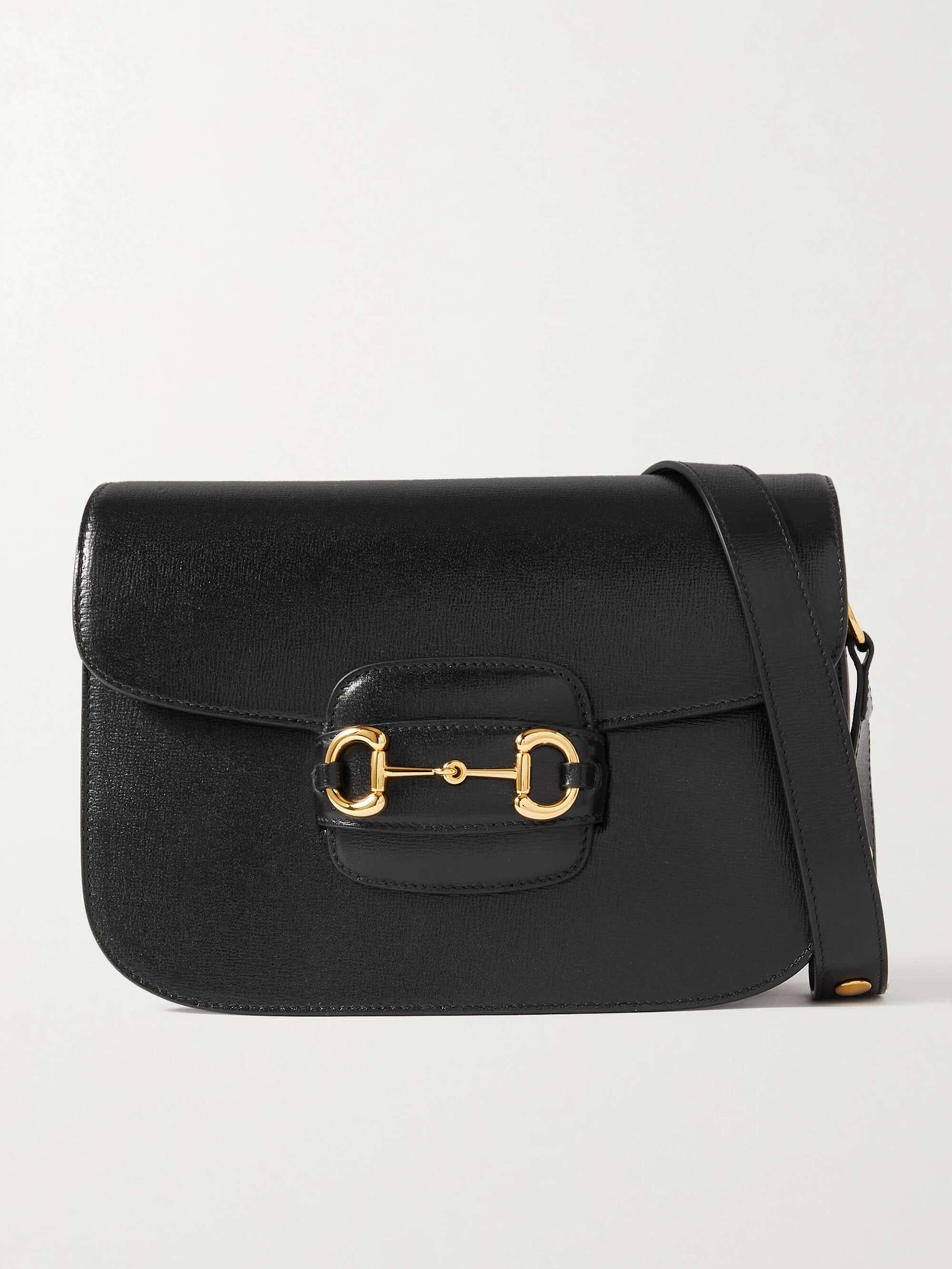 Horsebit 1955 Medium Textured-Leather Shoulder Bag
