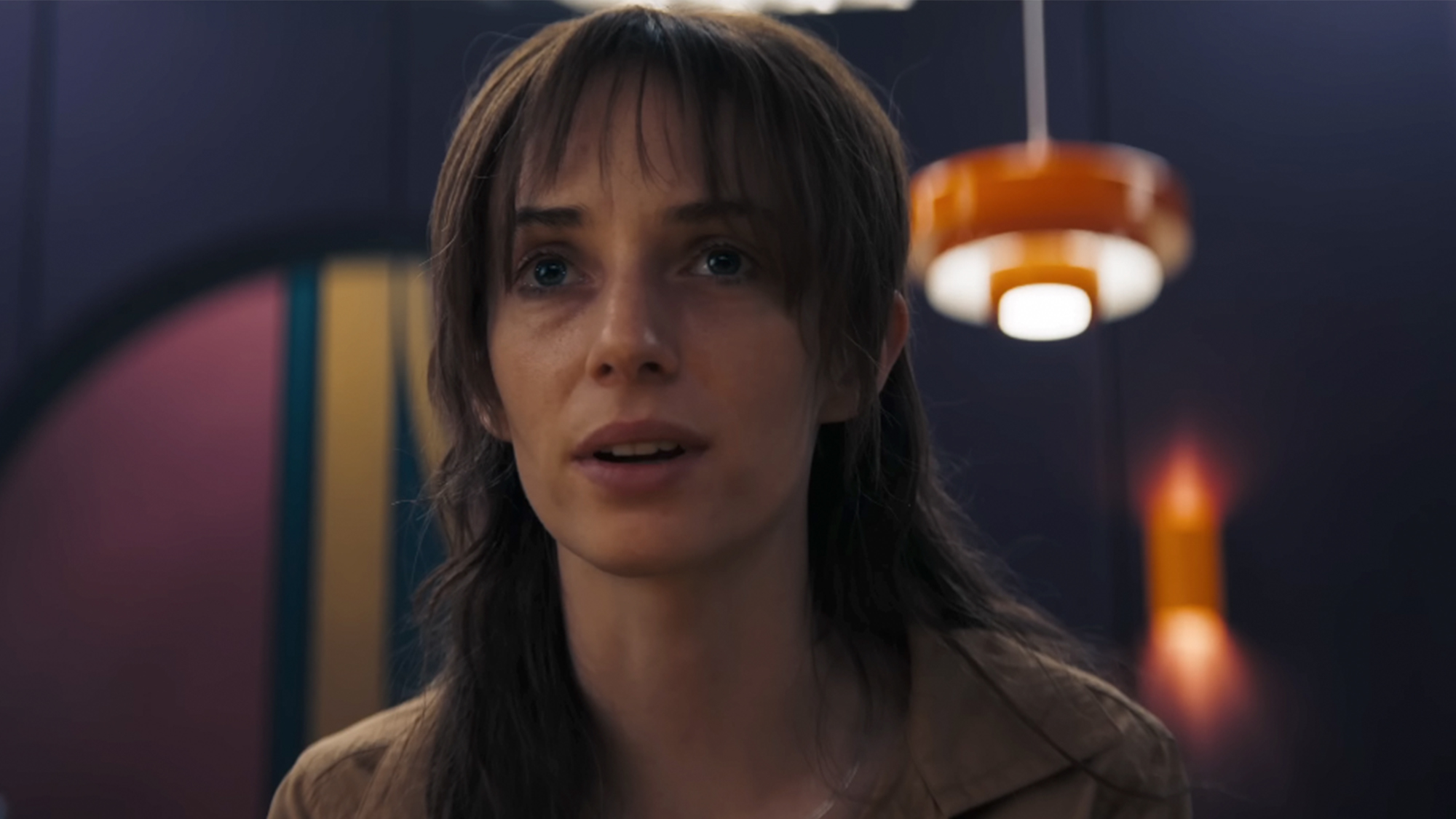 A close up of Maya Hawke in Sunrise on the Reaping