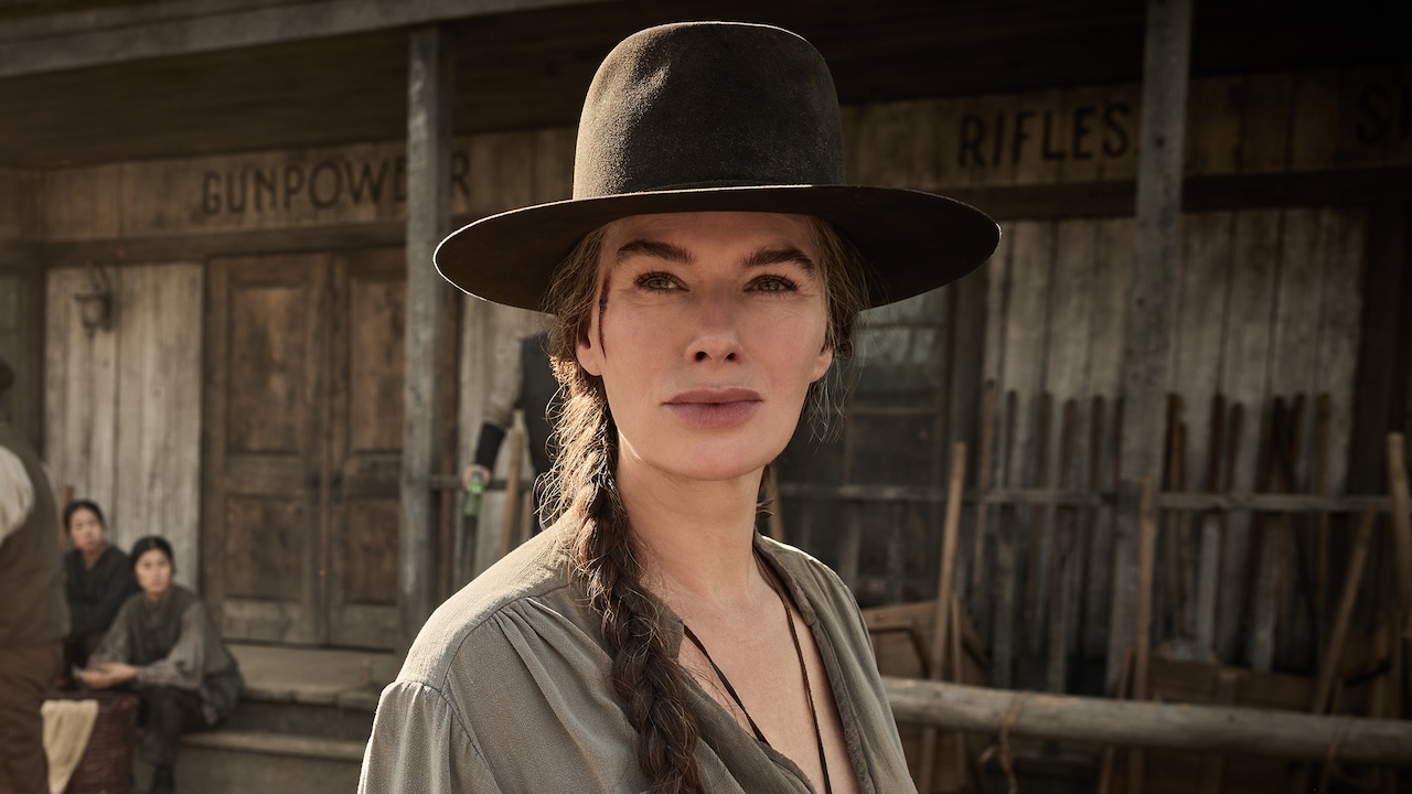 Fiona in cowboy hat in The Abandons