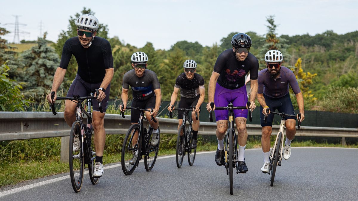 Festka Spectre being ridden up a hill in a group