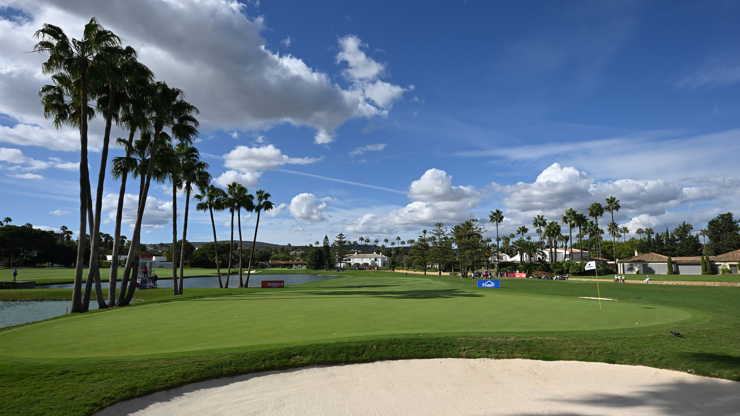 A general view of the 13th hole at Real Club de Golf Sotogrande
