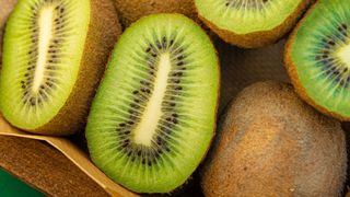 Half slices of kiwi