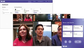 Owl Labs dashboard and video call