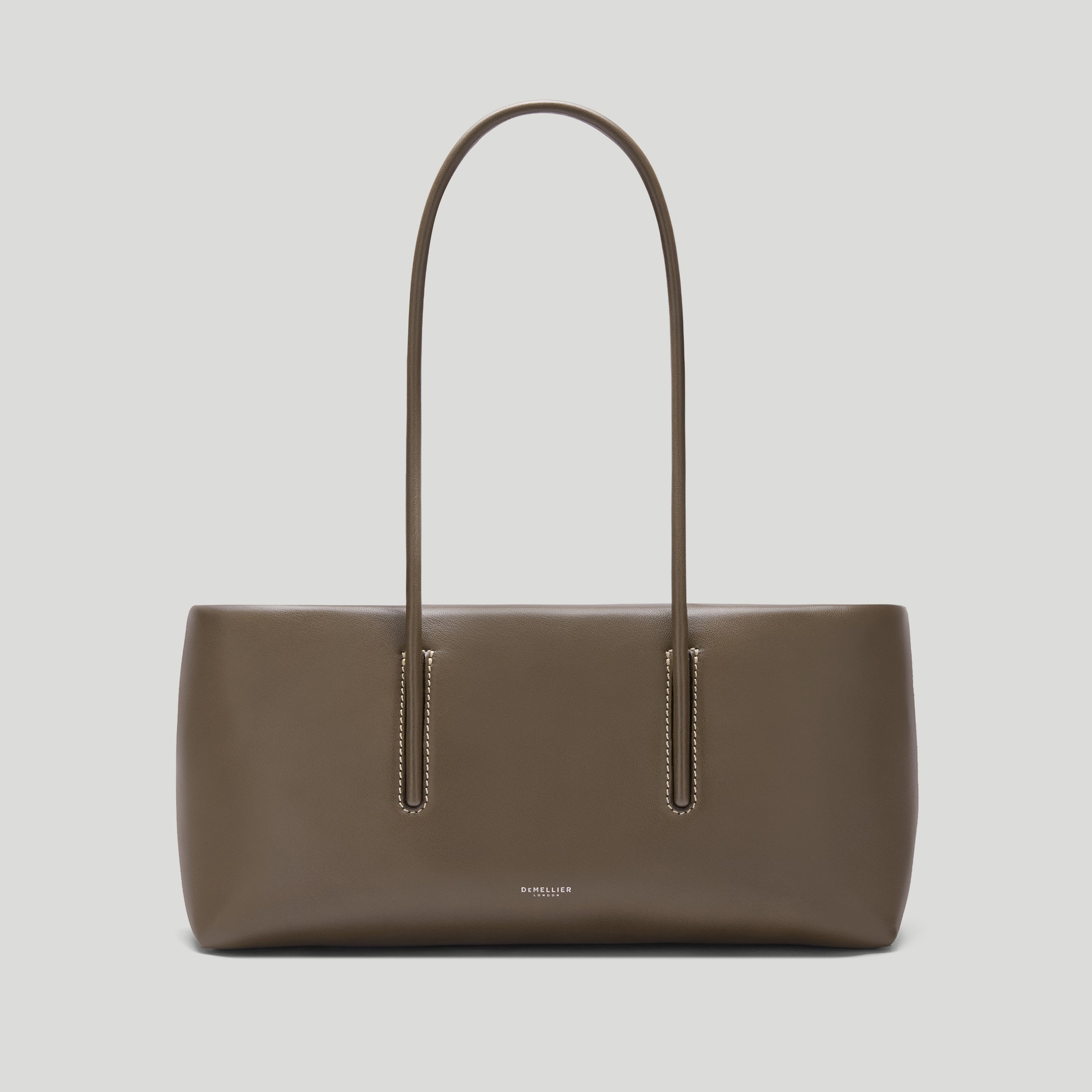 Rebecca Donaldson X the Stockholm Shoulder | Dark Sage Fine Grain Ecru Stitching | Demellier
