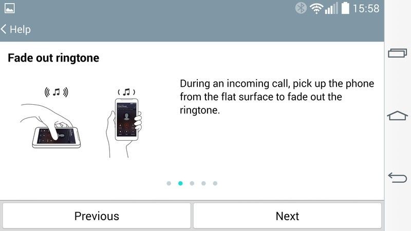 LG G3 gestures