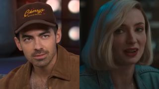 Joe Jonas appears on The Kelly Clarkson Show, while Joan Hannington (Sophie Turner) speaks on Joan