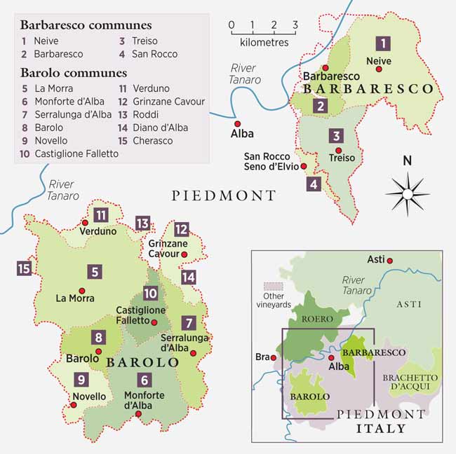 Piedmont map