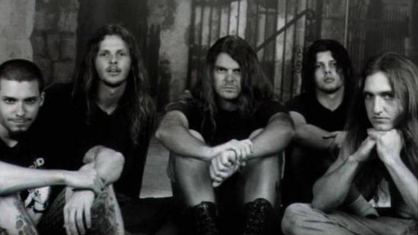 Acid Bath sitting on some steps 