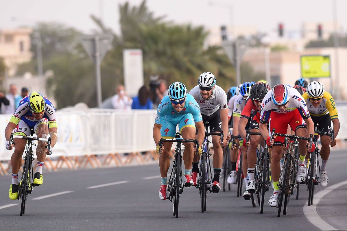 Alexander Kristoff (Katusha) wins stage 2 of the Tour of Qatar
