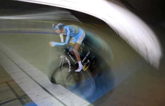 Nibali flashes past in a blur