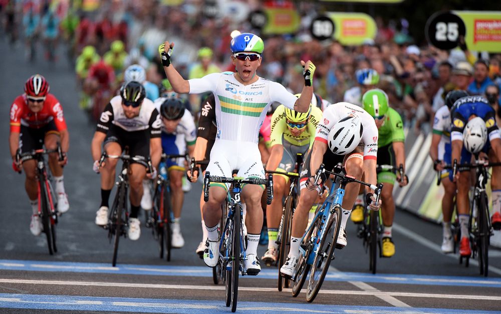 Caleb Ewan Orica GreenEdge) wins the Down Under Classic