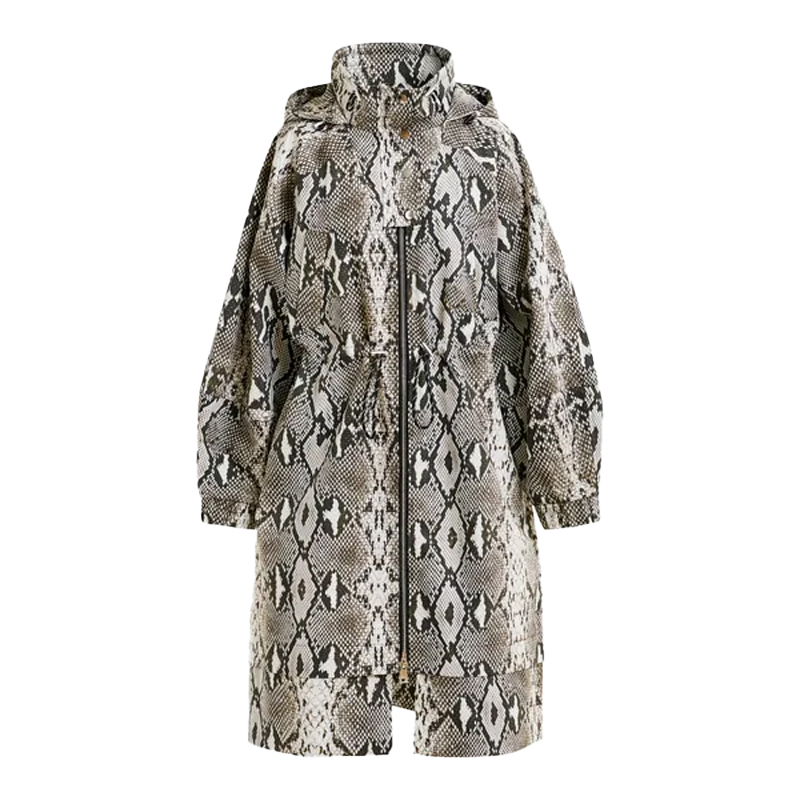 Snake print raincoat, Essentiel Antwerp